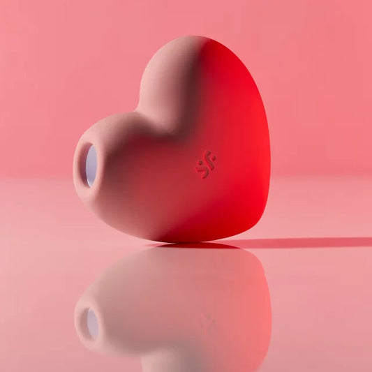 Cutie Heart Double Air Pulse Vibrator – Light Pink