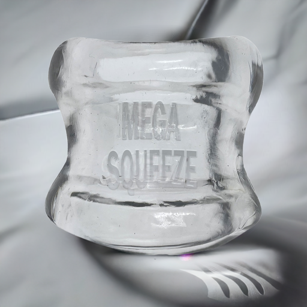 Oxballs Mega Squeeze Ergofit Ballstretcher Clear