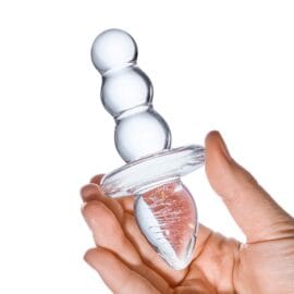 4.5 Inch Titus Beaded Dildo – Clear