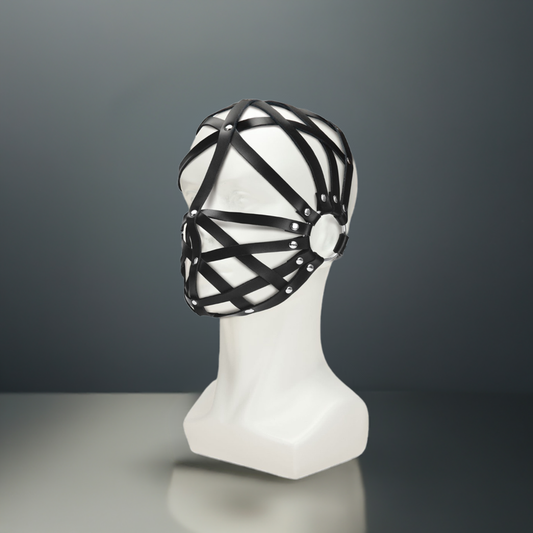 Black Web Hood Mask
