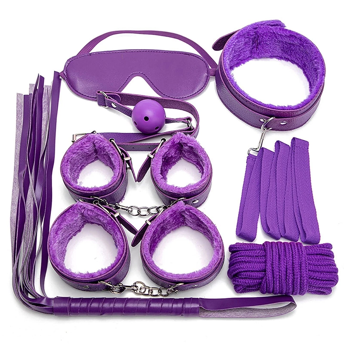 Beginner's Bondage Kit – Purple (8 Piece)