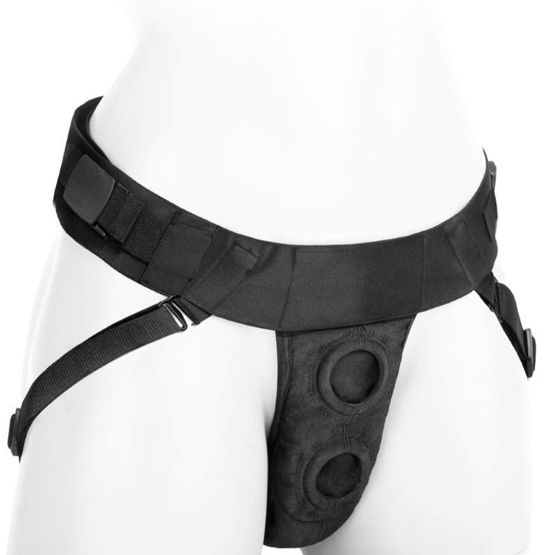Double Penetration Jock Strap Harness - Queen