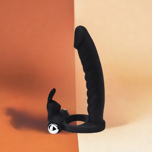 Double Fun Vibrating Rabbit Double Penetration Strap-On