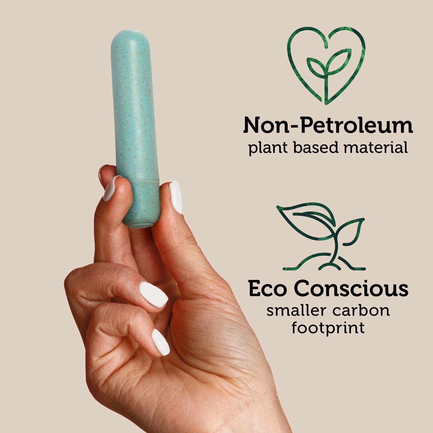 Biodegradable Eco Bullet Vibrator - Blue
