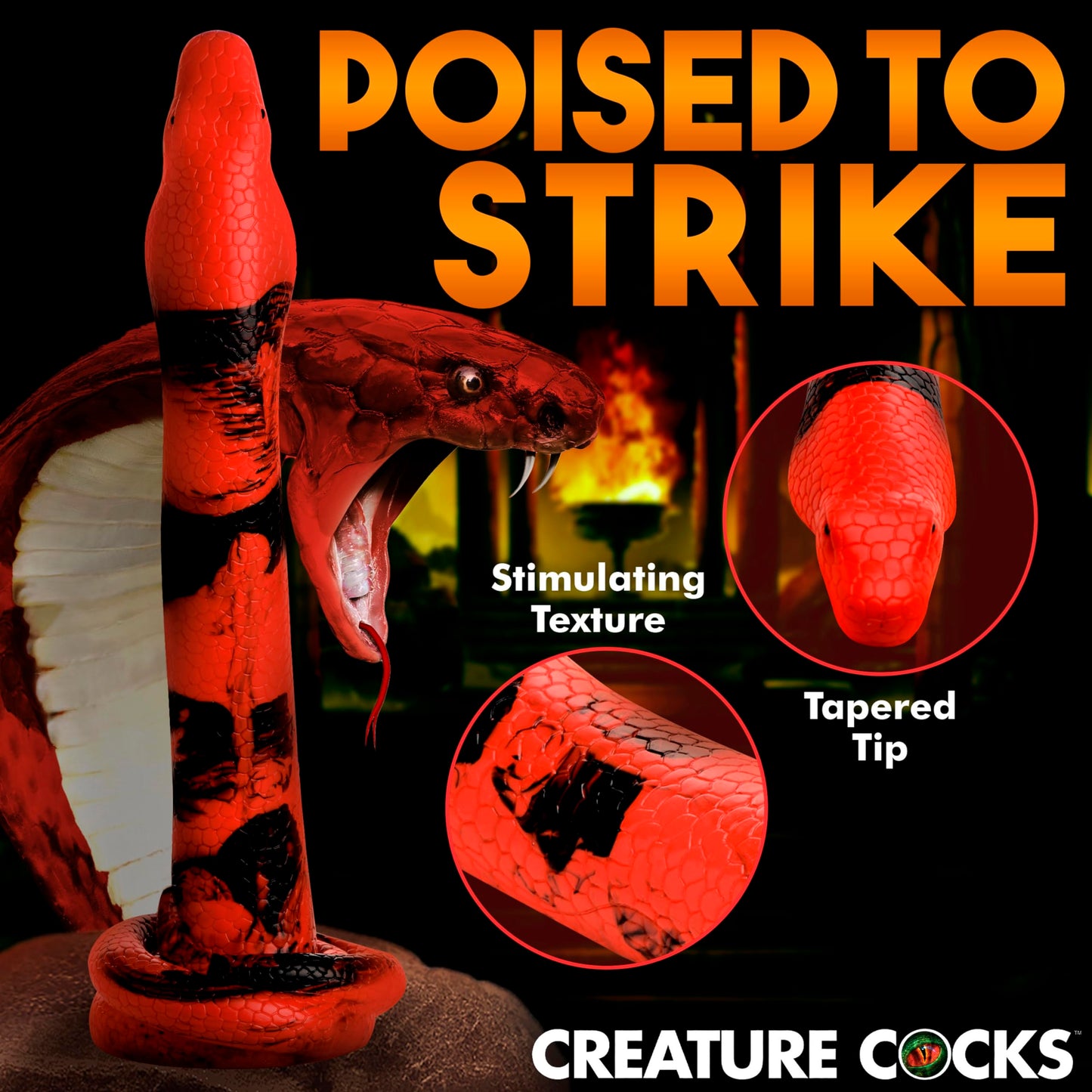Creature Cocks King Cobra 14inch Silicone Dong