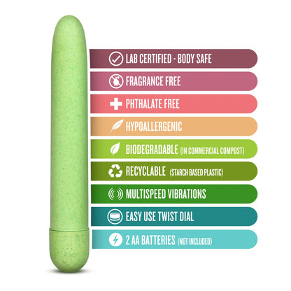 Biodegradable Eco Bullet Vibrator - Green
