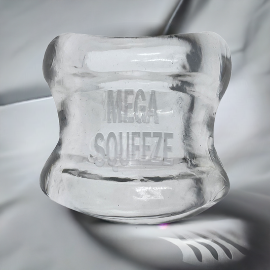 Oxballs Mega Squeeze Ergofit Ballstretcher Clear