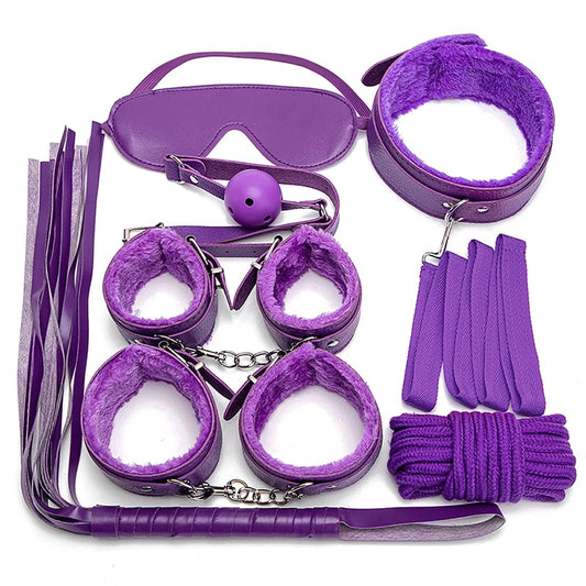 Beginner's Bondage Kit – Purple (8 Piece)